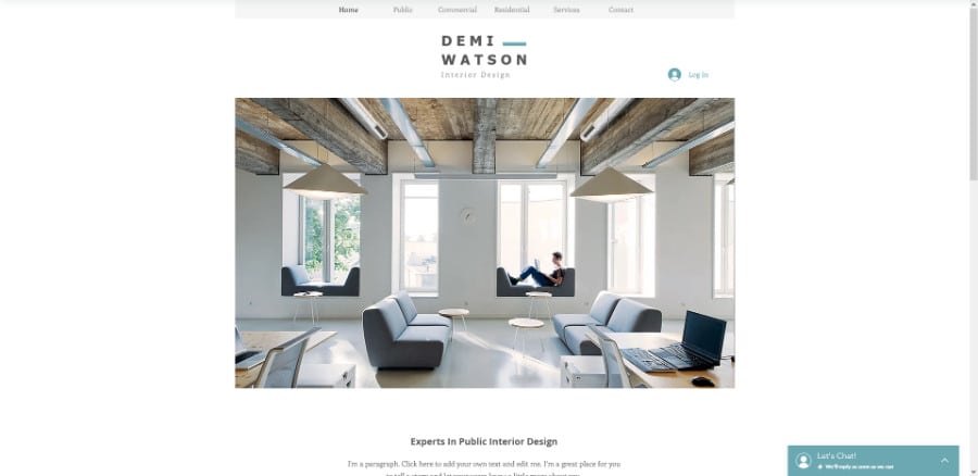 Interior Design Refined Wix Template