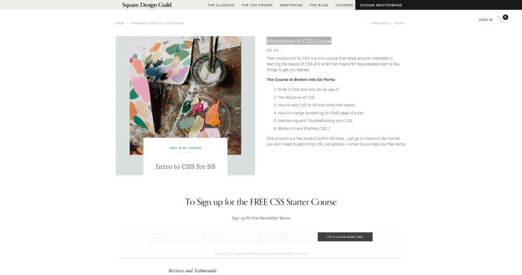 Introduction to CSS Course for Squarespace