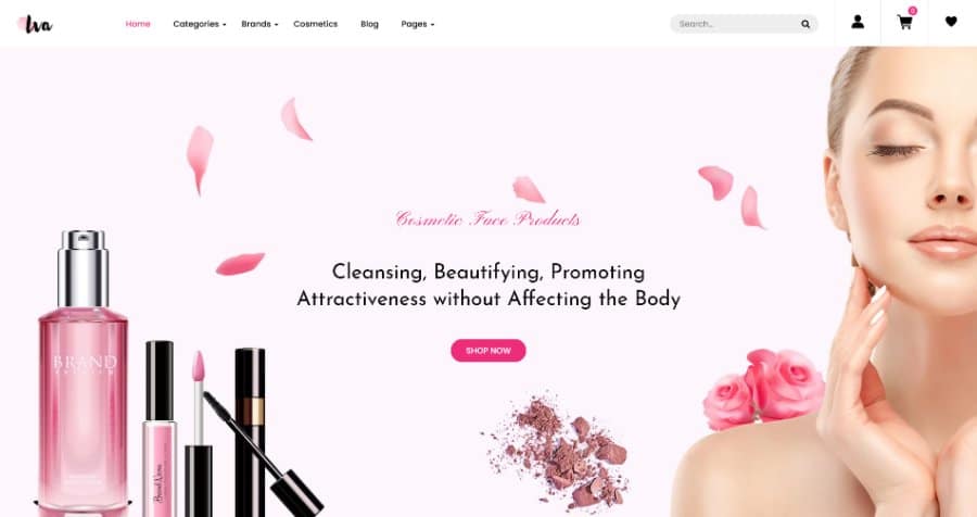 Iva - Beauty Cosmetics Shopify Theme
