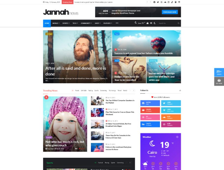 Jannah - Newspaper Magazine News BuddyPress AMP