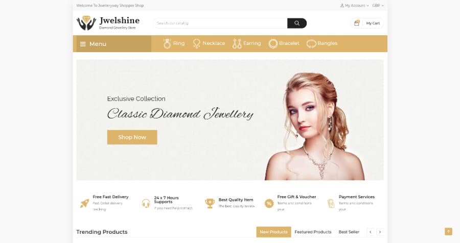 Jwelshine - The Jewellery & Fashion Premium Shopify Theme