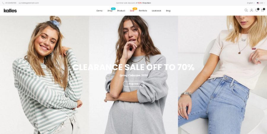 Best Free Shopify Theme for a Clothing Store | Website Fabricator