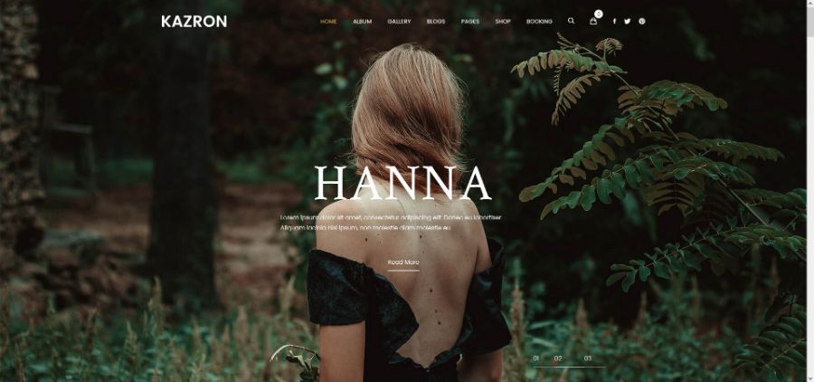 Kazron - Photography WordPress Theme