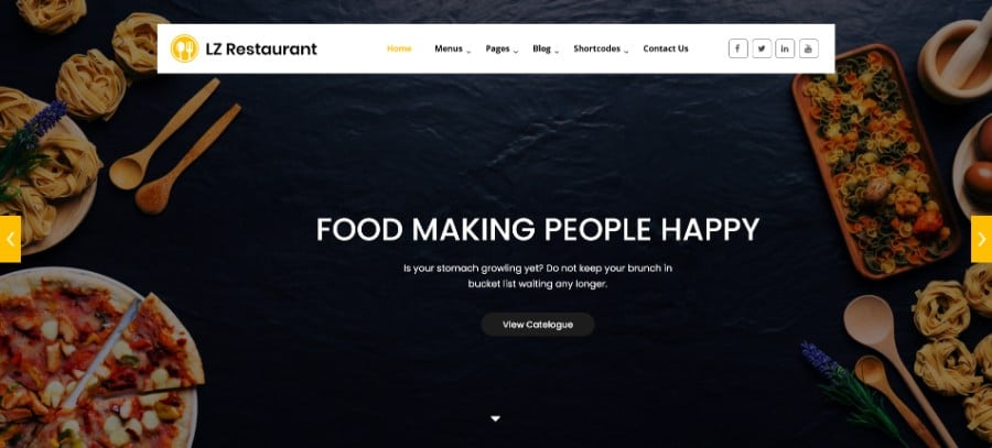 LZ Food Recipee WordPress Theme