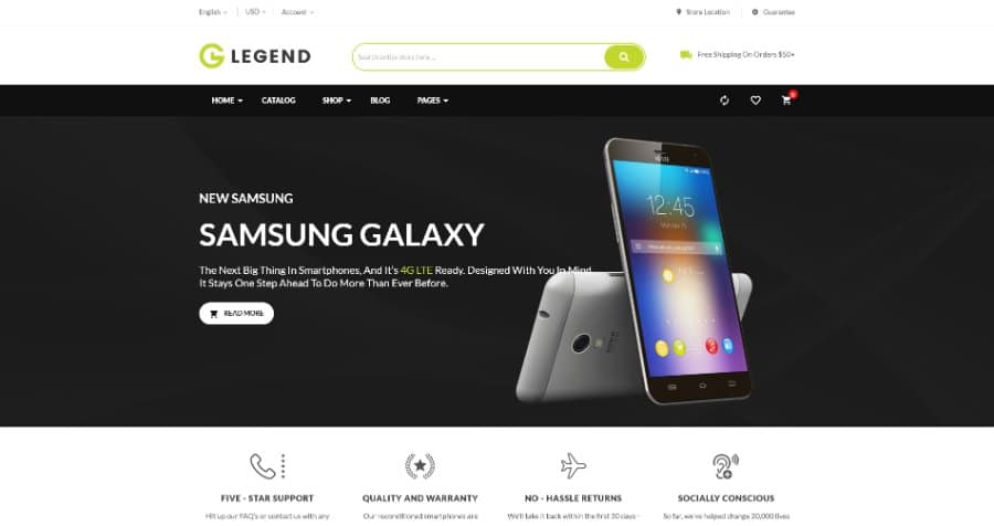 Legend - Multipurpose Responsive Electronics Shopify Theme