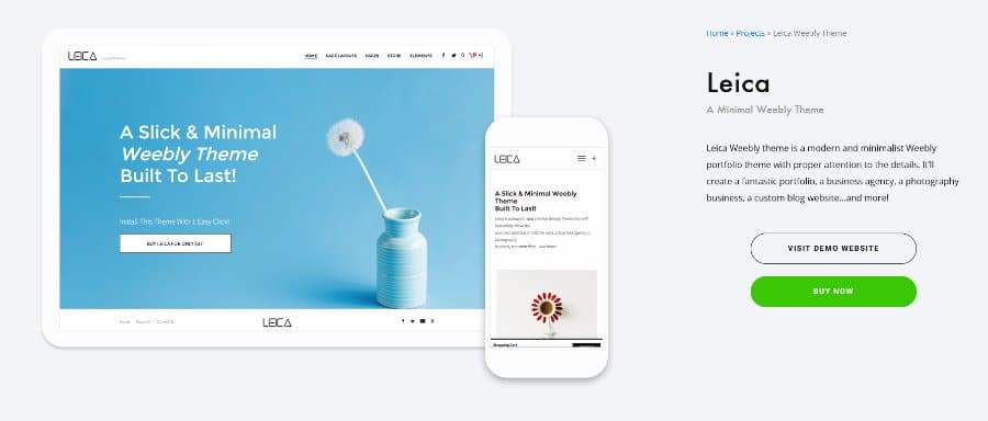 Leica Weebly Theme
