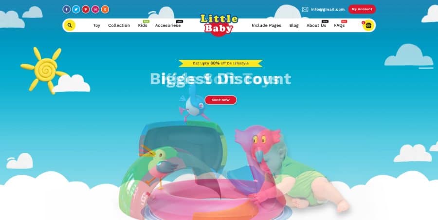 Little Baby Kids & Toys Store Shopify Theme