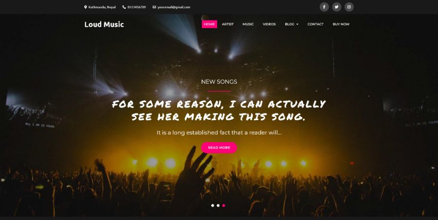 Loud Music WordPress Theme