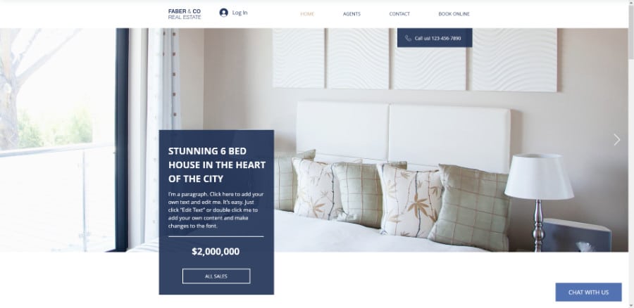 Luxury Real Estate Firm Wix Template