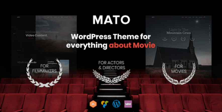 Mato - Movie Studios and Filmmakers WordPress Theme