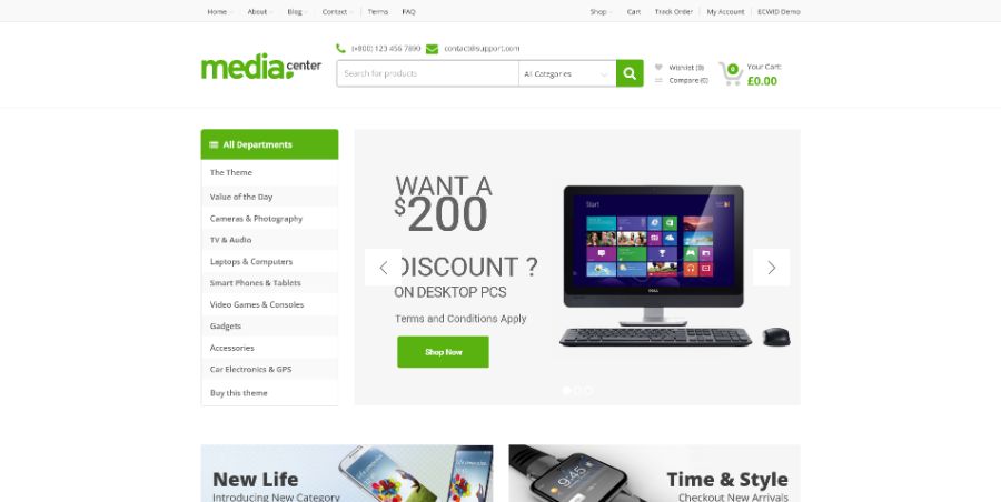 MediaCenter - Electronics Store WooCommerce Theme