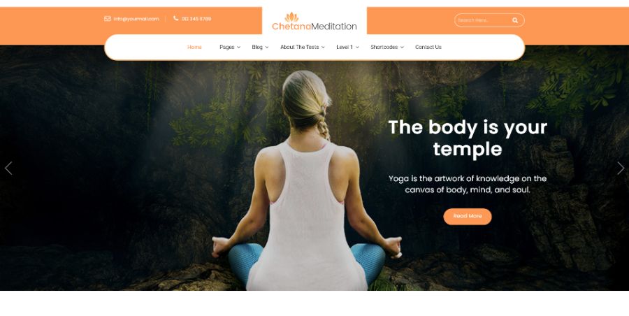 Meditation And Yoga WordPress Theme