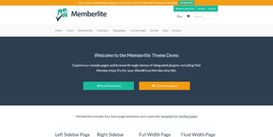 Memberlite WordPress Theme
