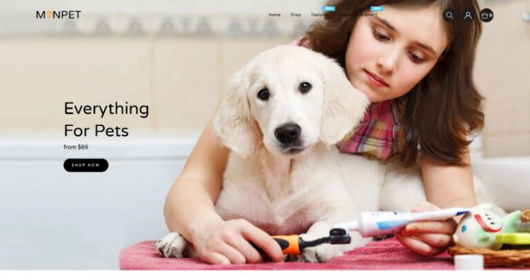 Best Free Shopify Theme for a Pet Store | Website Fabricator