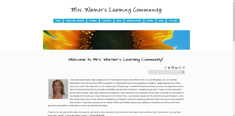 Mrs. Warner's Learning Community