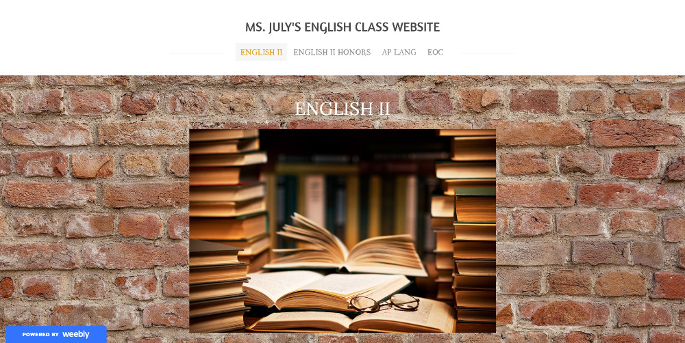 Ms. July's English Class Website