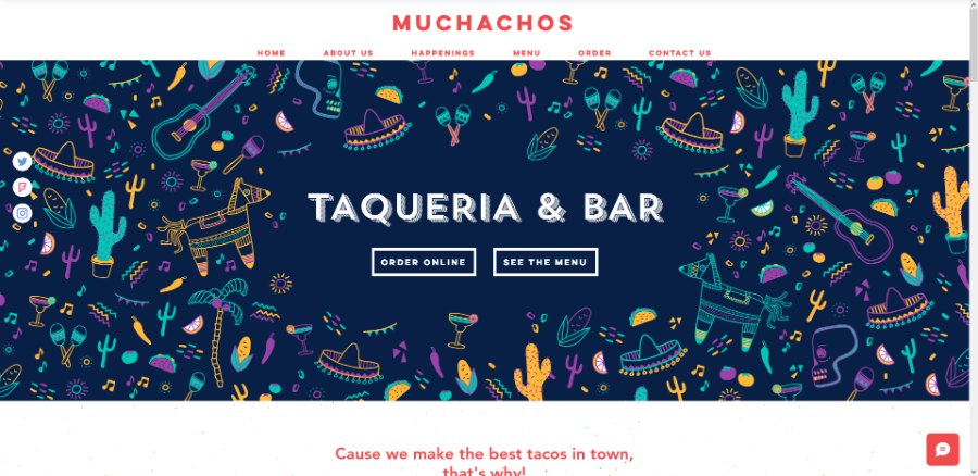 Muchachos Wix Restaurant Template