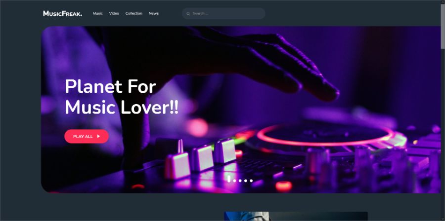 Music Freak WordPress Theme