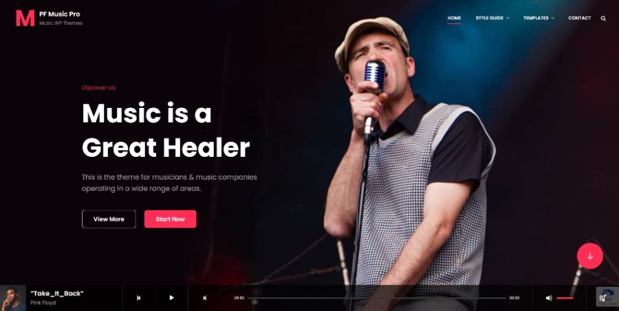 MusicFocus WordPress Theme