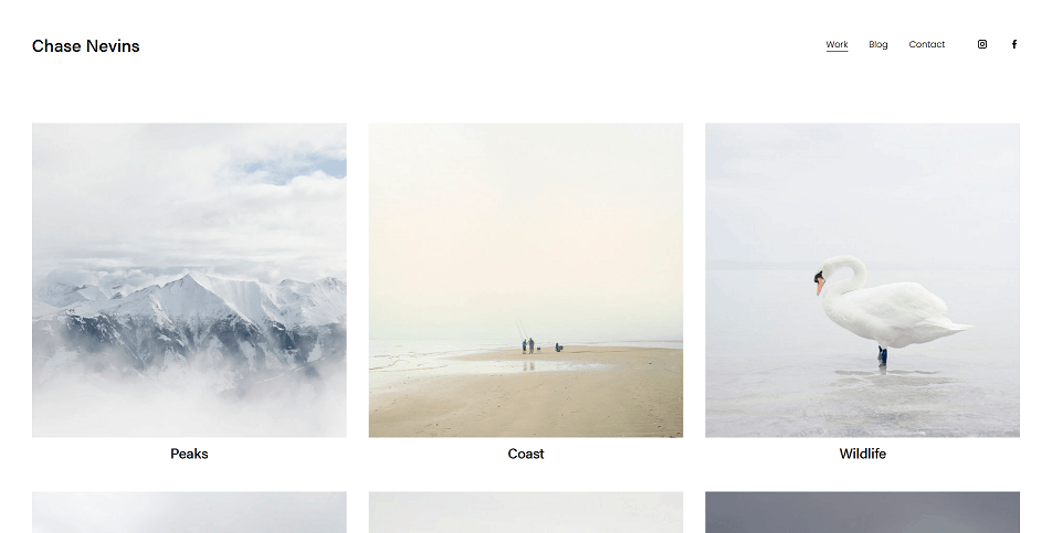 Nevins Template Squarespace