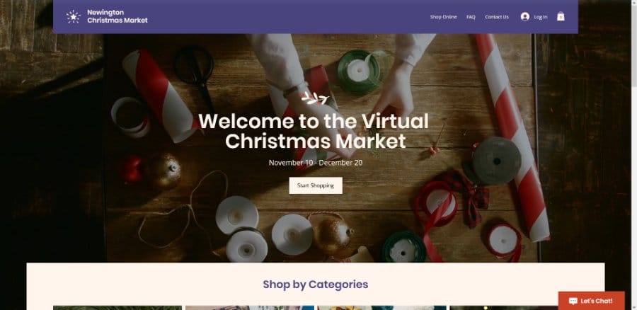 Newington Christmas Market eCommerce Wix Template