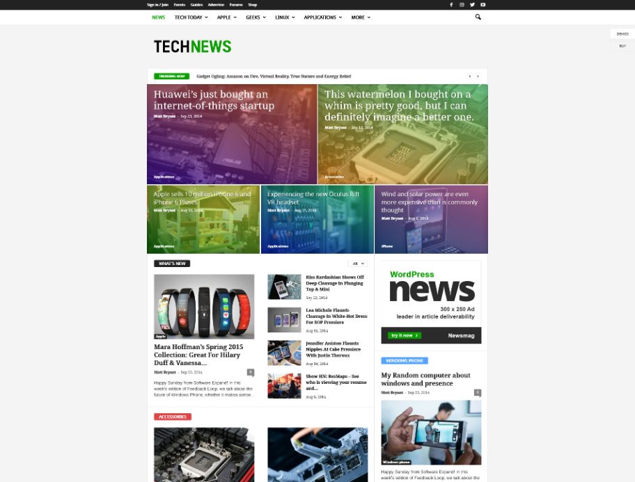 Newsmag WordPress Theme