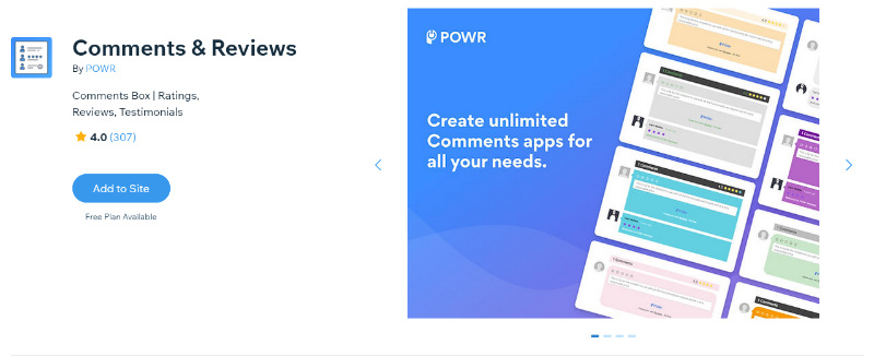 POWR Comments & Reviews