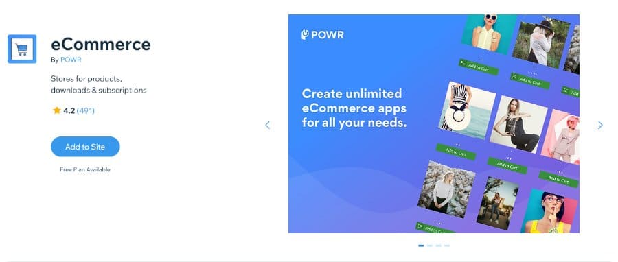 POWR eCommerce Wix App