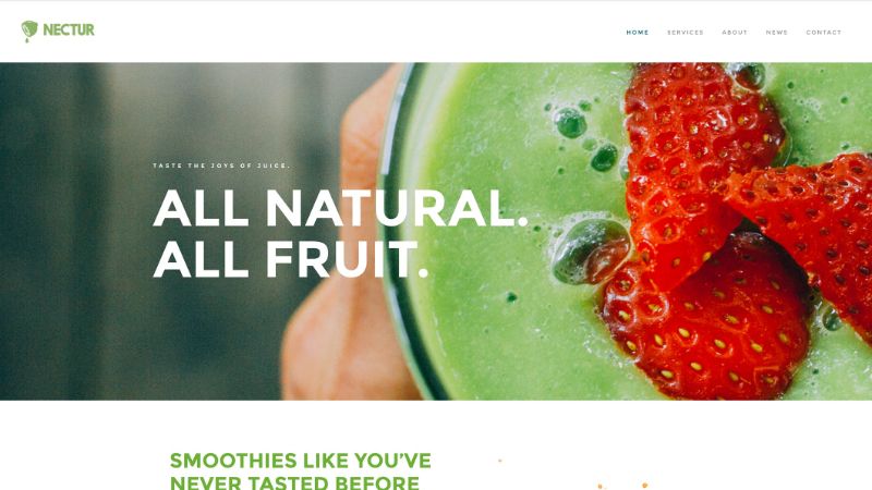 Paper Smoothie Weebly Theme