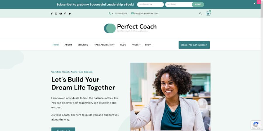 Perfect Coach WordPress Theme