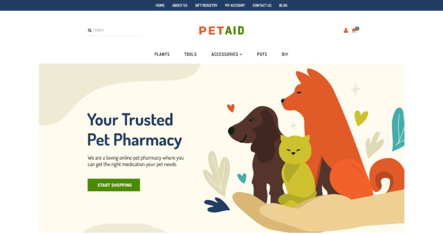 Best Free Shopify Theme for a Pet Store | Website Fabricator