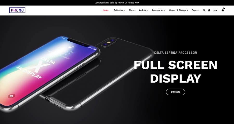 Phono - Online Mobile Store and Phone Shop Shopify Theme