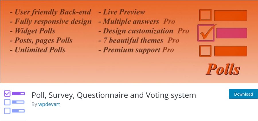 Poll, Survey, Questionnaire and Voting System