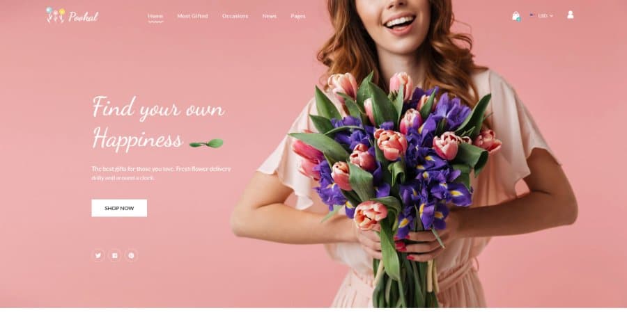 Pookal - Flower Shop and Florist Shopify Theme