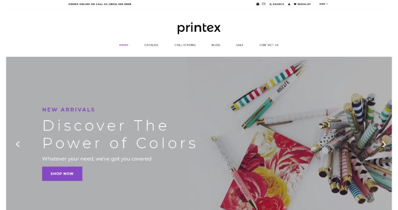 Printex - Print Shop Multipage Modern Shopify Theme