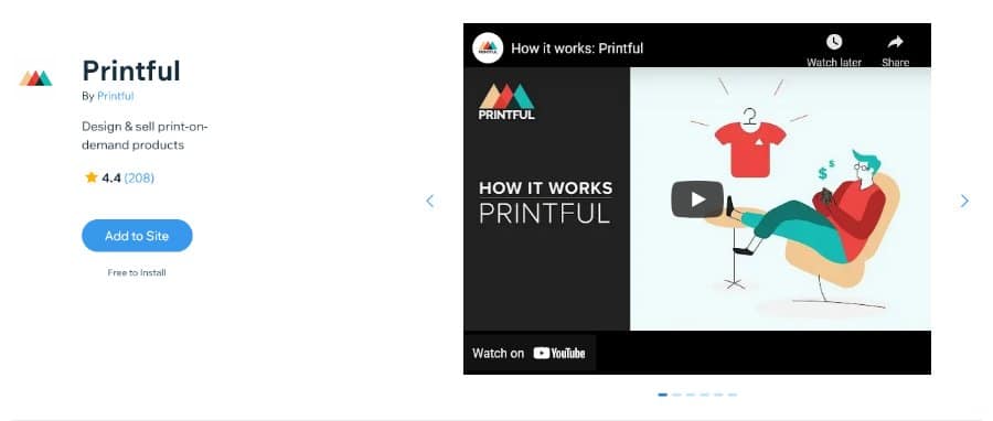 Printful Wix App