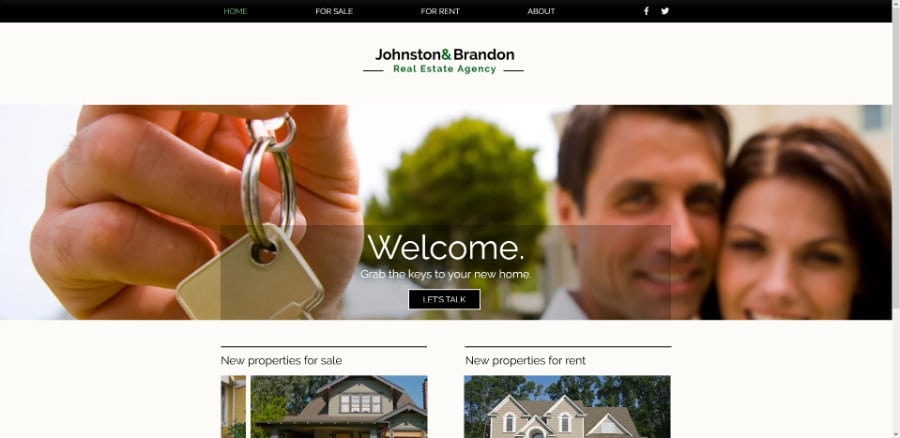 Real Estate Firm Wix Template