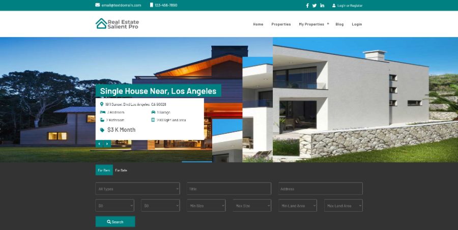 Real Estate Salient WordPress Theme