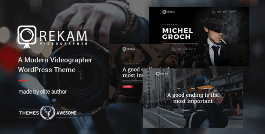 Rekam - A Modern Videographer WordPress Theme