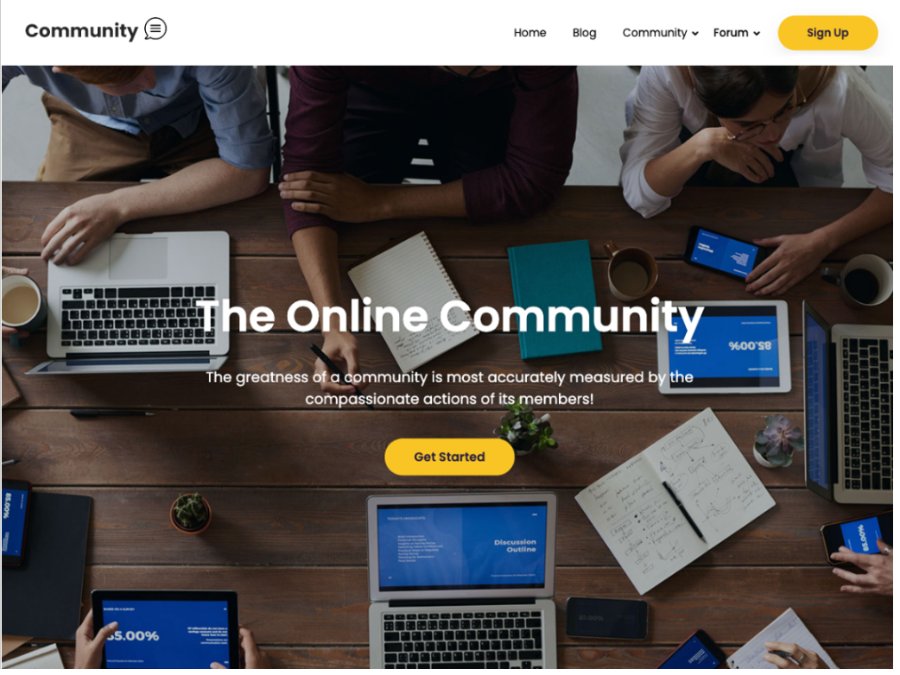 Responsive Community WordPress Theme