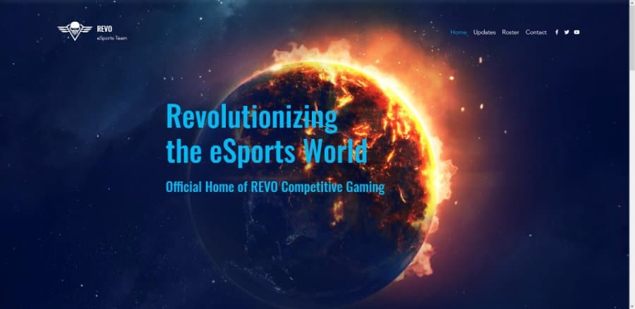 Revo Gaming Blog Wix Template