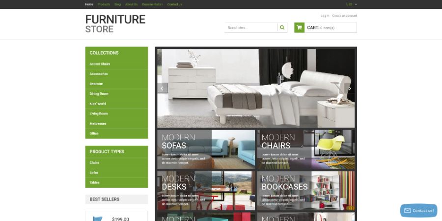 Rock Modern Furniture Shopify Theme