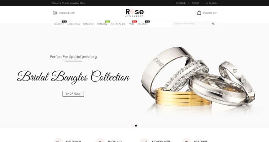 Rose Jewellery Shopify Theme