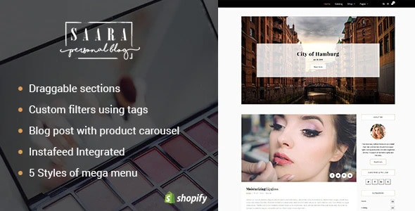 Saara - Blog Shopify Theme