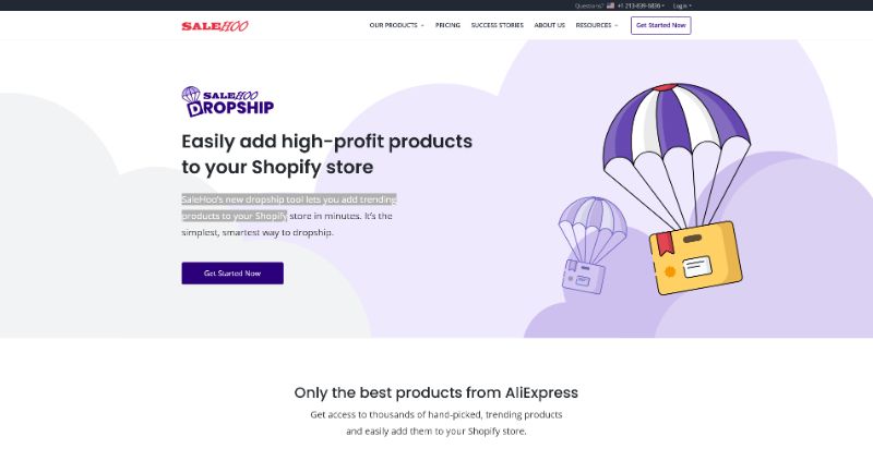 SaleHoo Shopify Landing Page