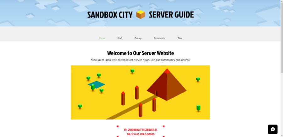 Sandbox City Wix Template