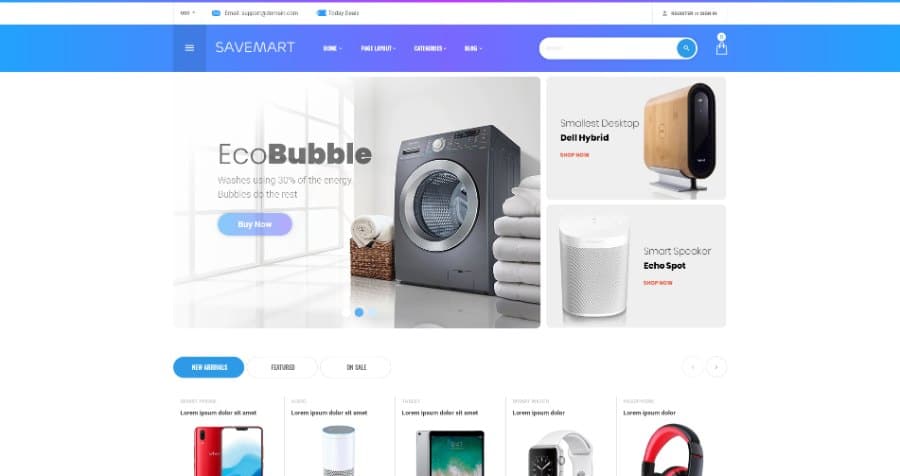 Savemart - Market & Electronics Shopify Theme