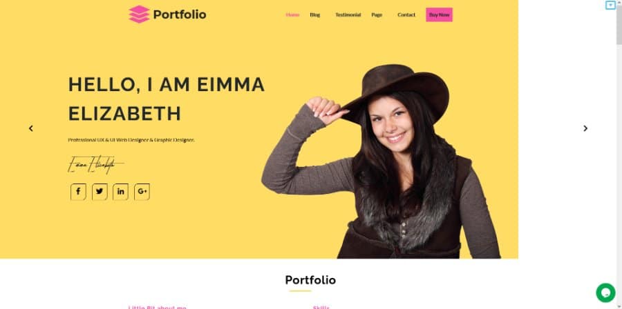 Advance Portfolio WordPress Theme