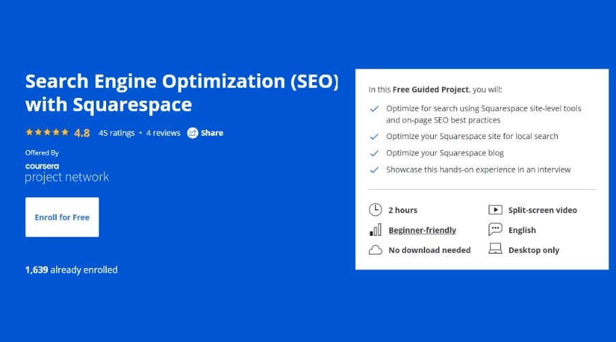 Search Engine Optimization (SEO) with Squarespace