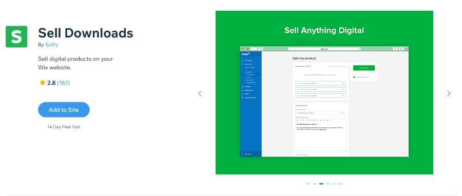 Sellfy Sell Downloads Wix App